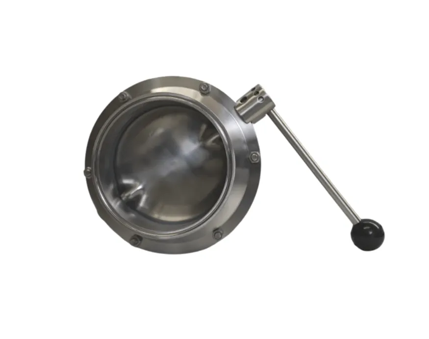 Válvula de Mariposa Clamp con palanca (M51 económica) Asiento de Silicón (1", Acero Inoxidable 316L)